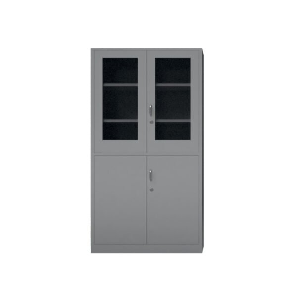 Office Almirah with Glass and Solid Doors (CP-210)